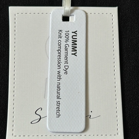 NWT Siani Milano Black sweater Cardigan, with pleated trim closure Women’s M - Picture 5 of 5